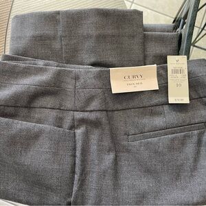 Ann Taylor Gray Curvy Trousers